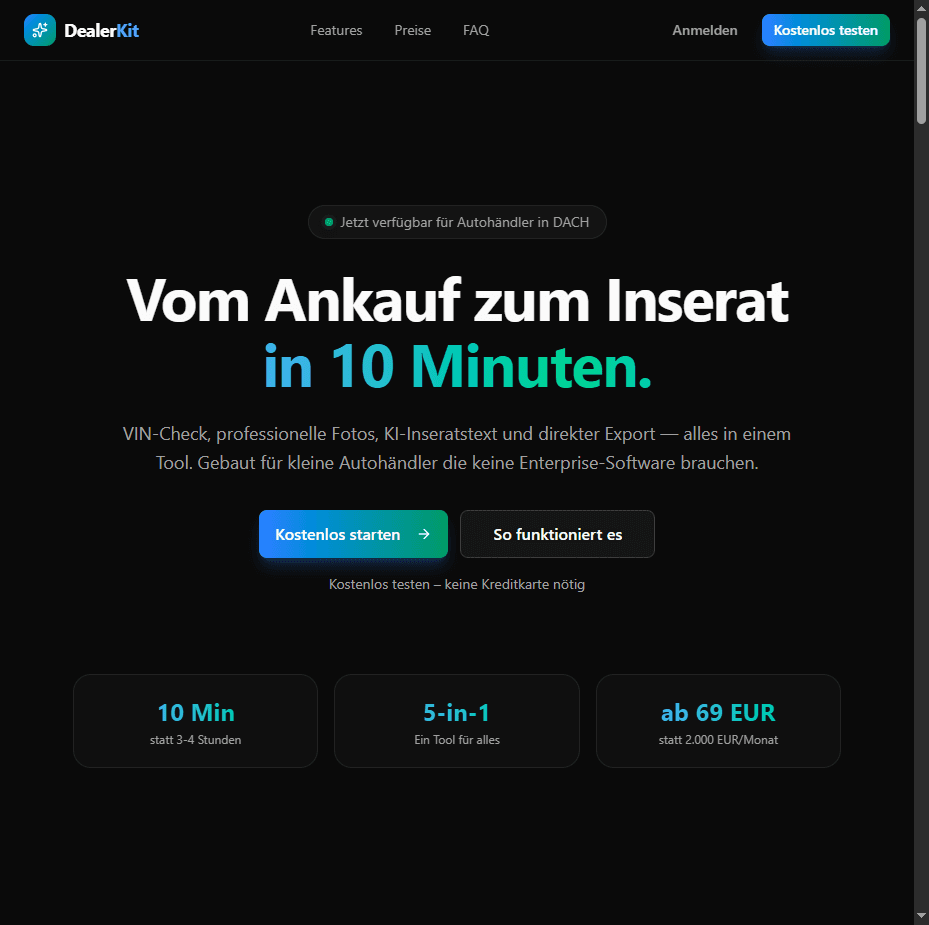 DealerKit Screenshot