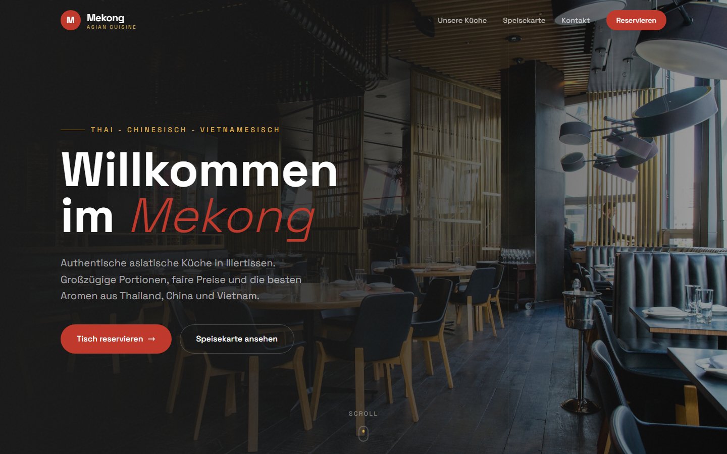 Restaurant Mekong Website