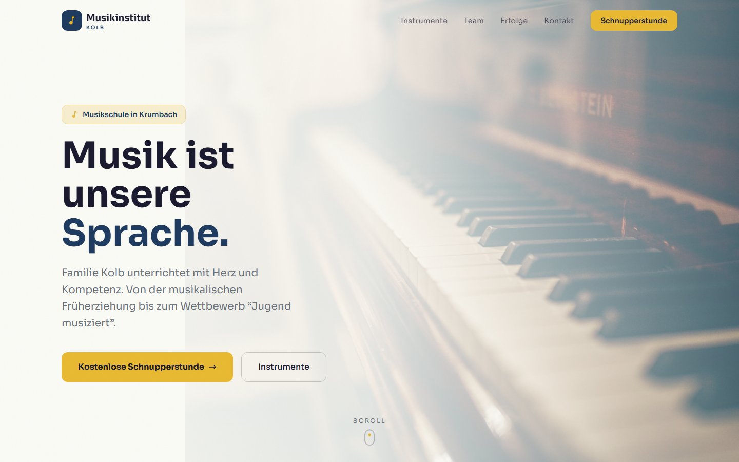 Musikinstitut Kolb Website