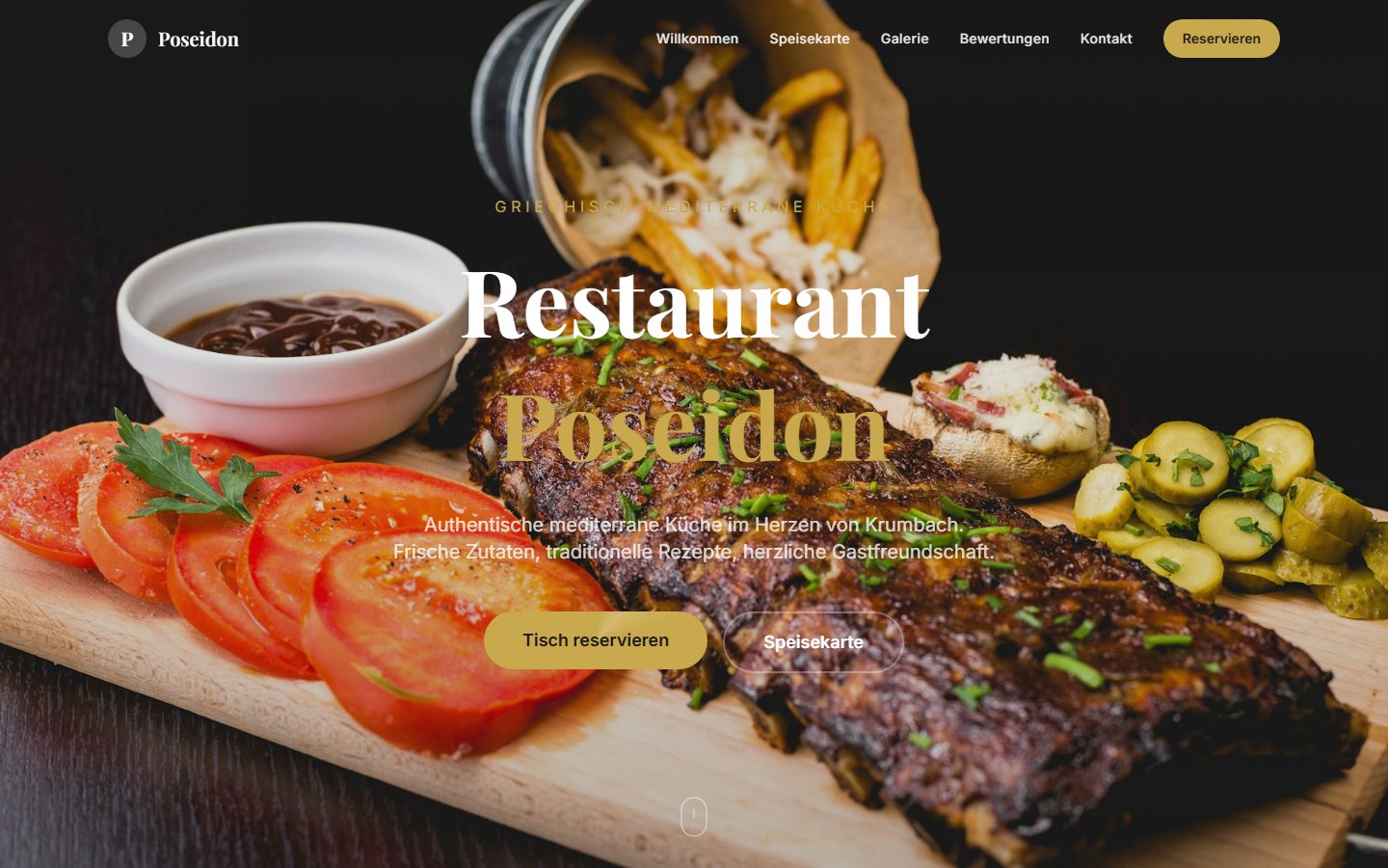 Restaurant Poseidon Website